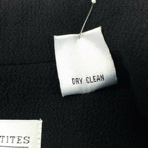 Valerie Stevens Black 3-Button Wool Jacket Blazer Womens 2P Petite - Picture 6 of 8